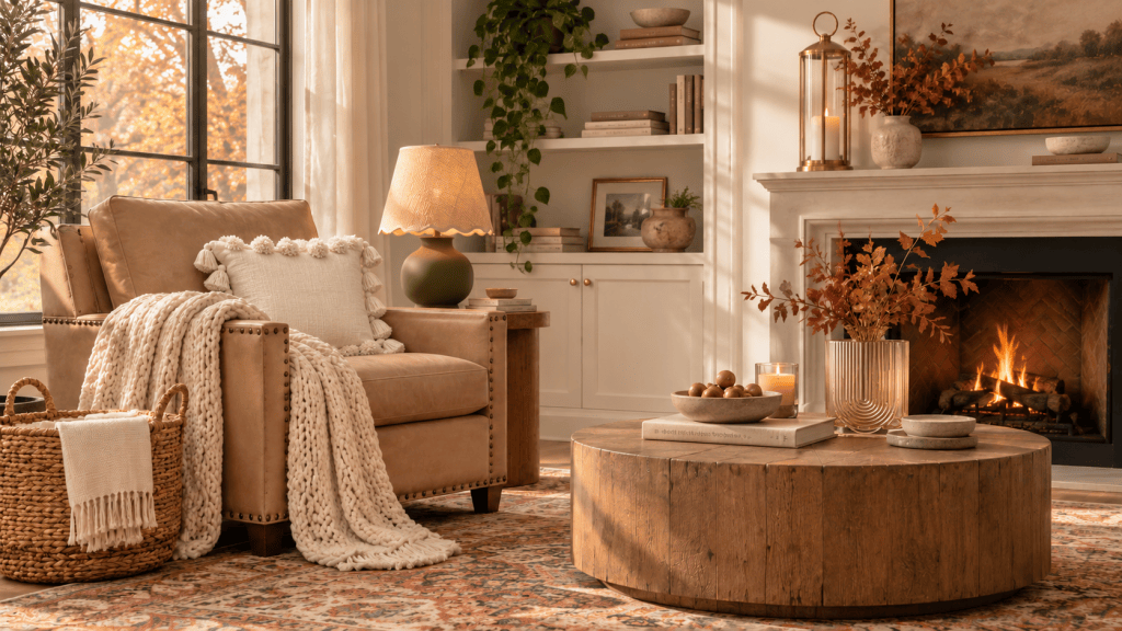 7 Cozy Fall Living Room Ideas That Look Expensive (With Wayfair Finds)