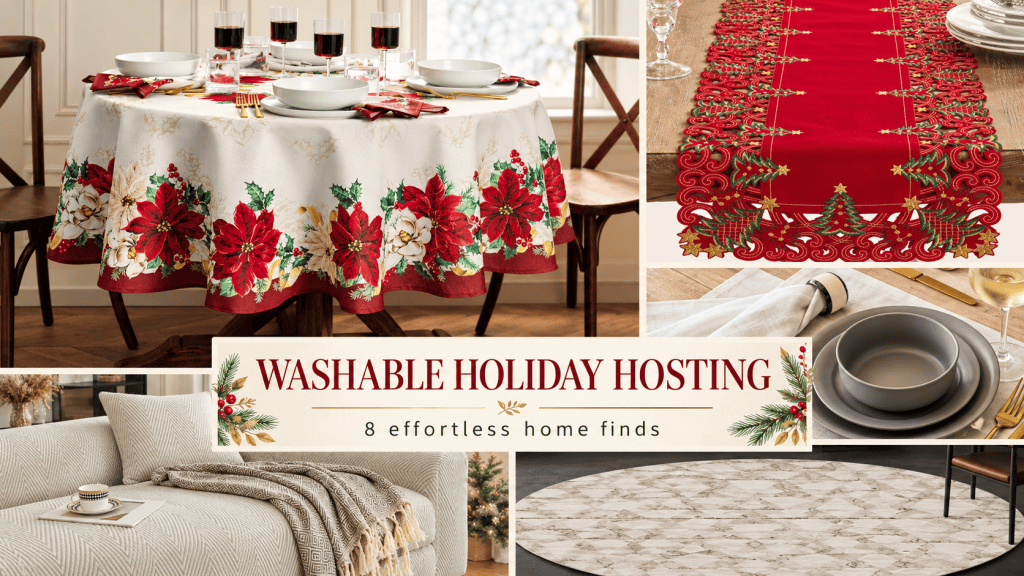 8 Washable Home Finds to Make Holiday Hosting Feel Effortless Before Anyone Spills a Thing